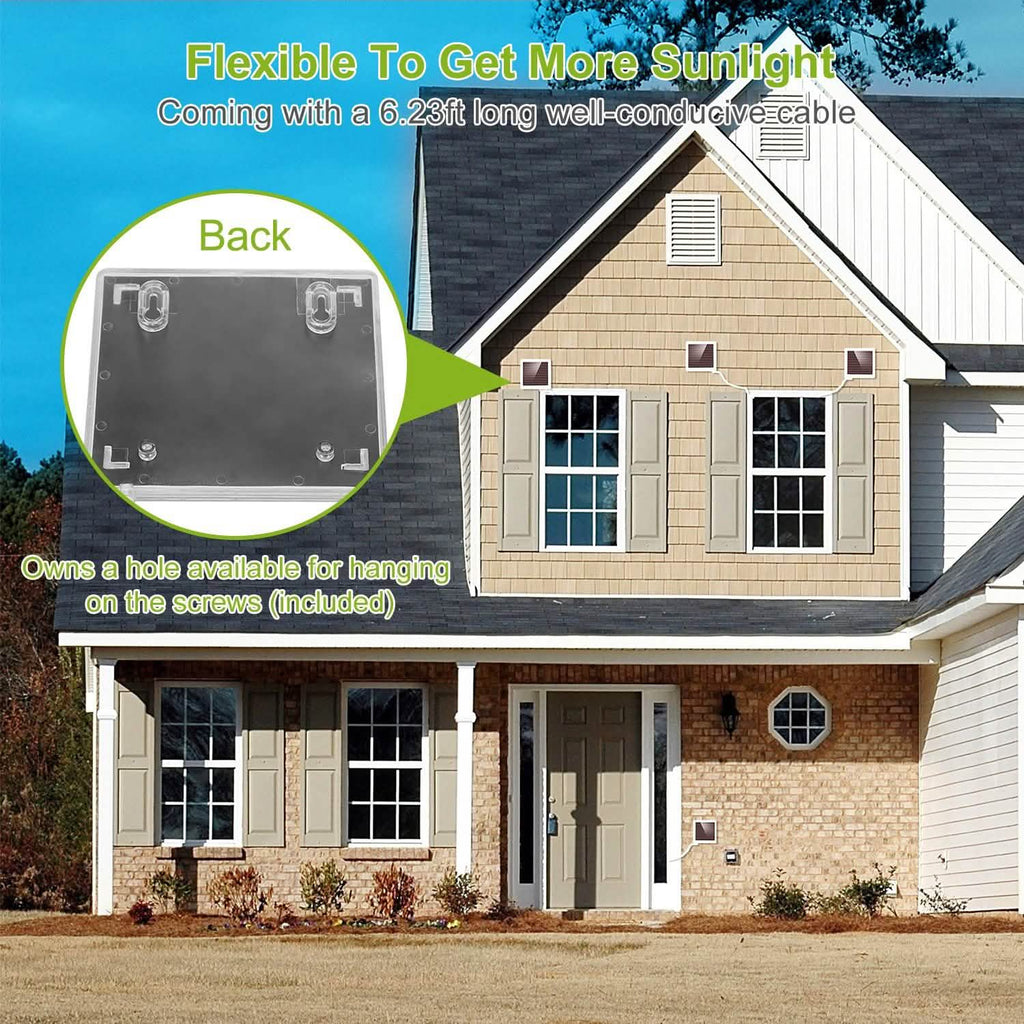LED Solar Lights Powered Security Light Kit