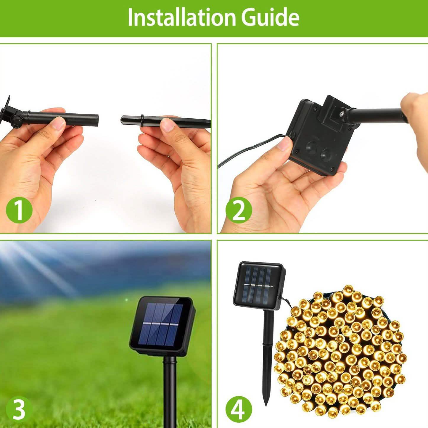 LED Solar Power Fairy String Lights