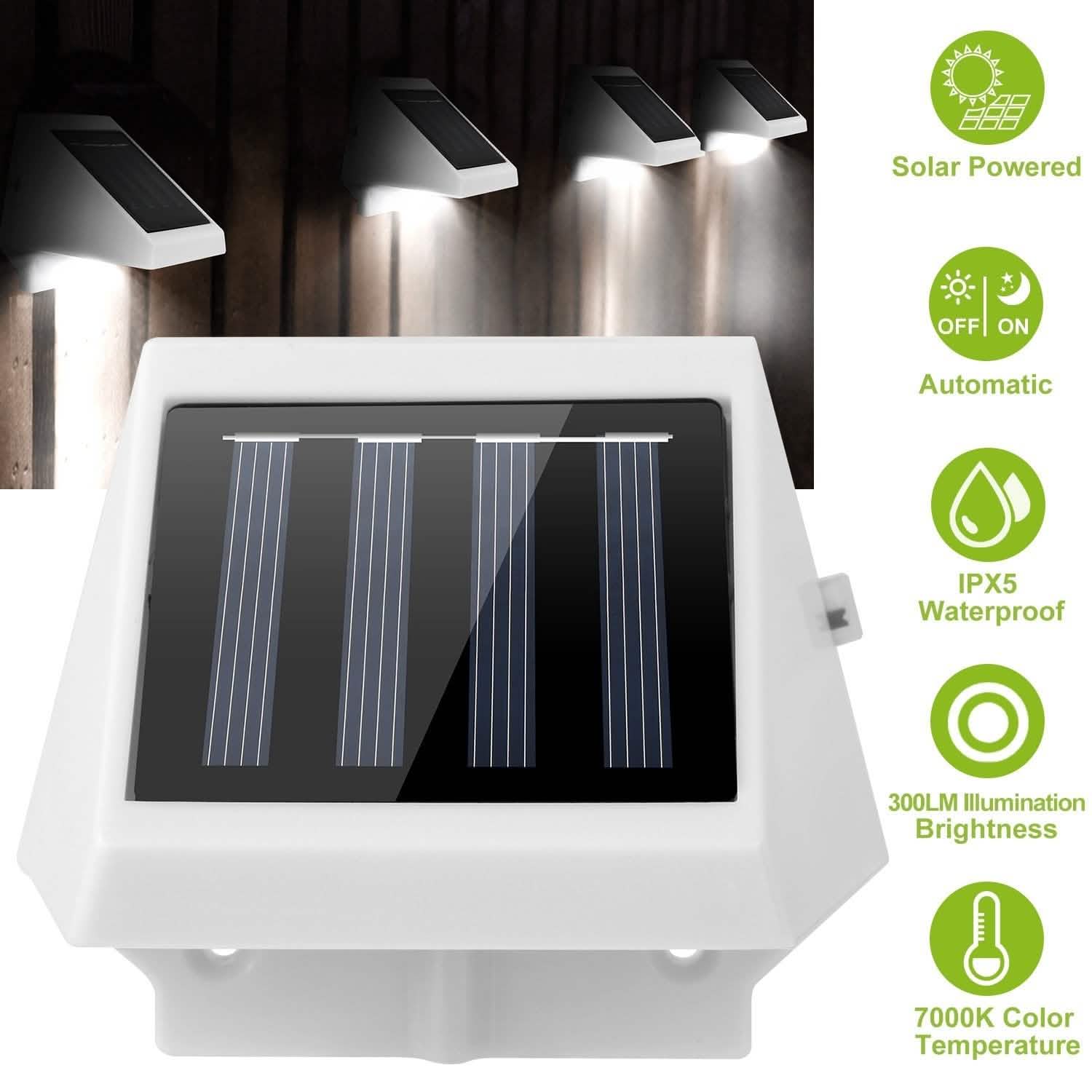 LED Solar Powered Stair Lights