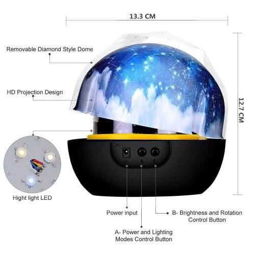 LED Star & Moon Night Time Projector