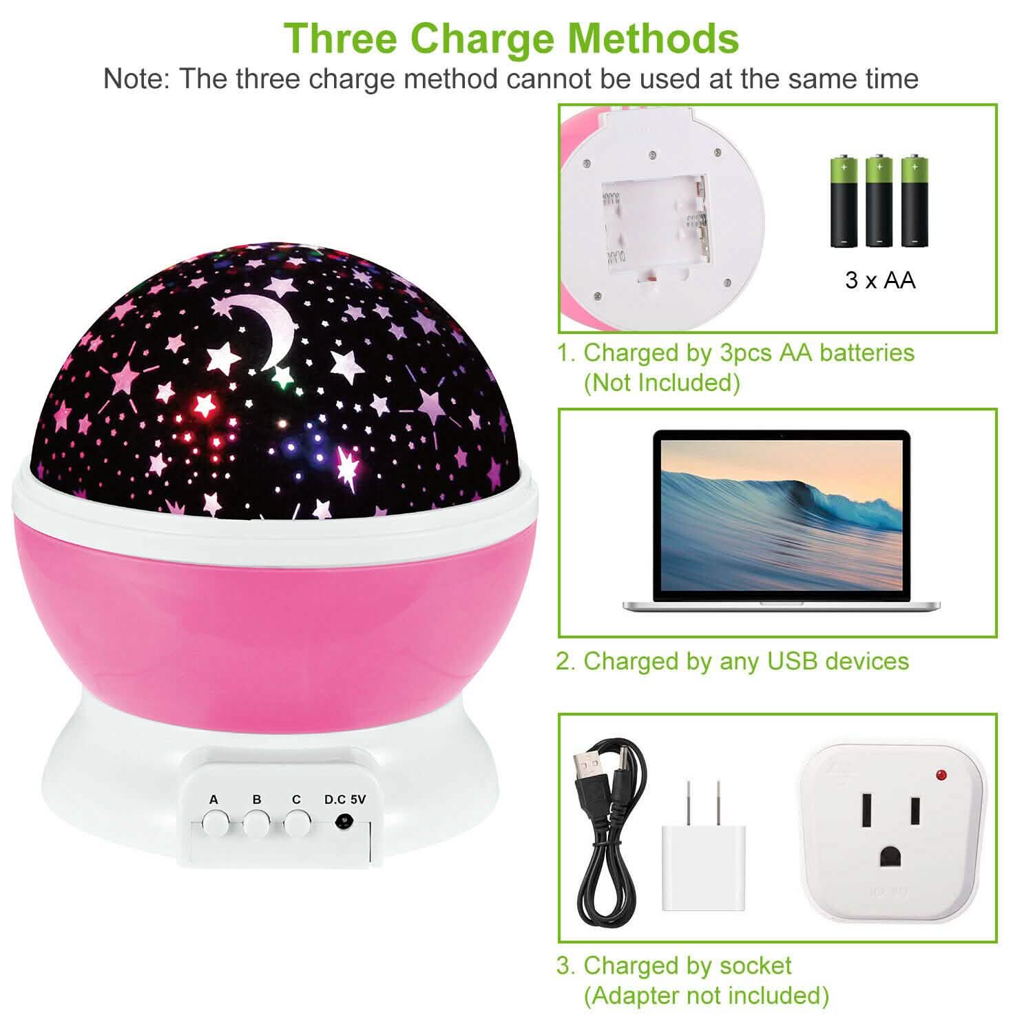 LED Star Sky Projector Night Light