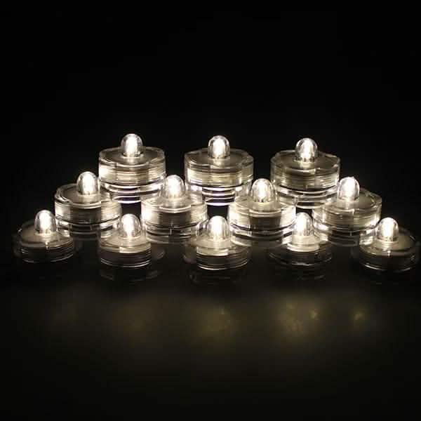 LED Submersible Waterproof Floral Decoration Tea Vase Battery Light Candles