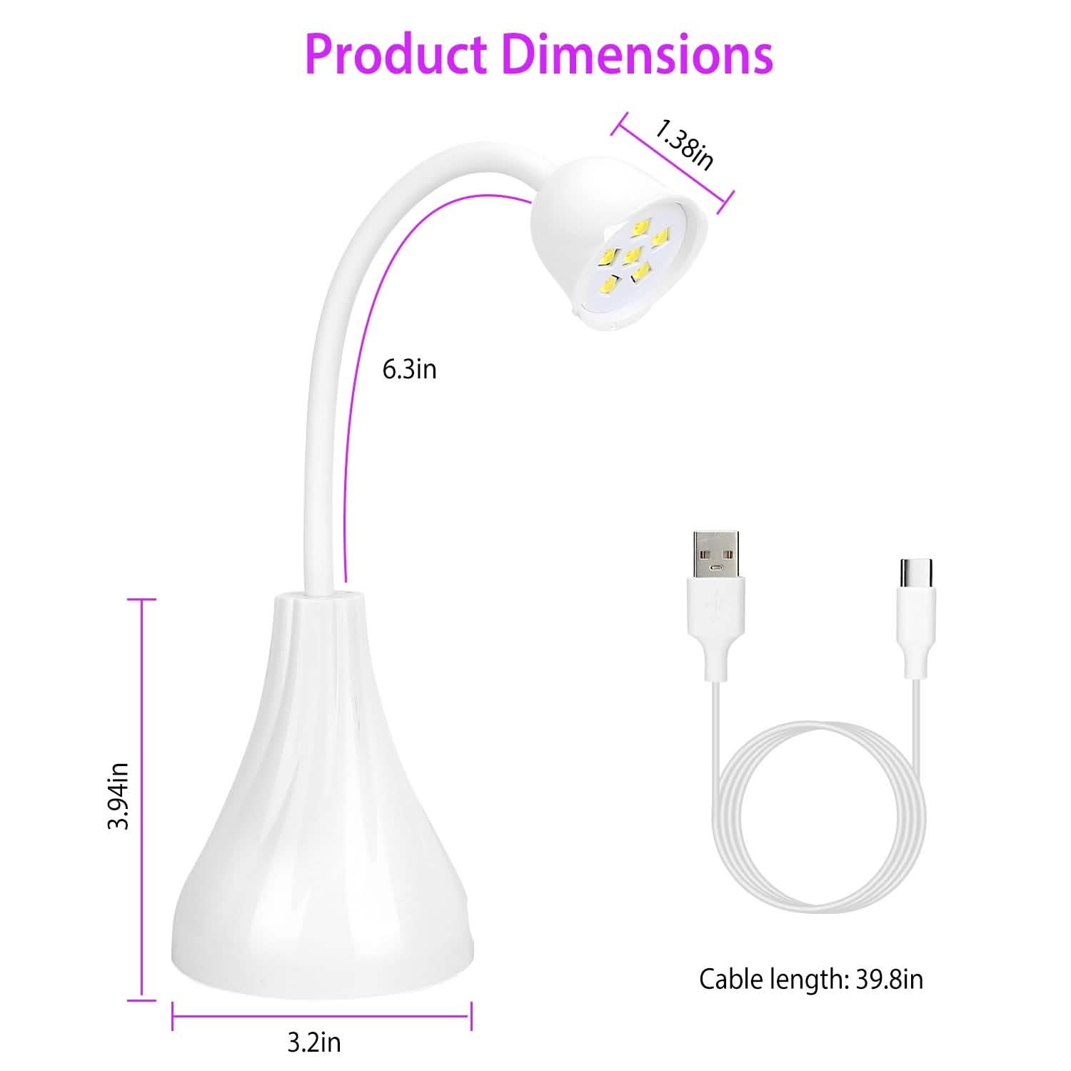 LED UV Nail Lamp Polish Dryer Lamp