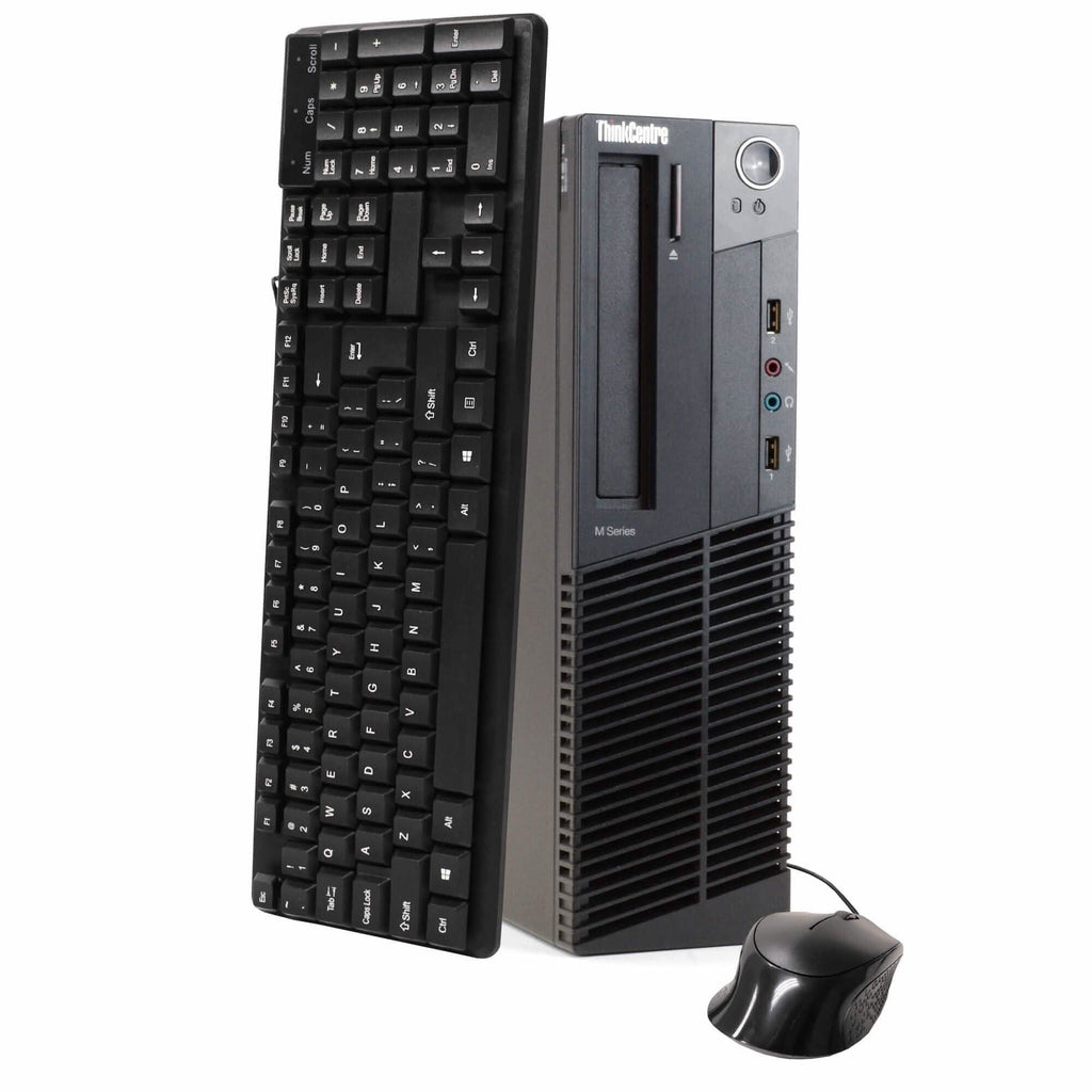 Lenovo ThinkCentre M92 Desktop Computer with 19" Flat Screen Monitor (Refurbished)