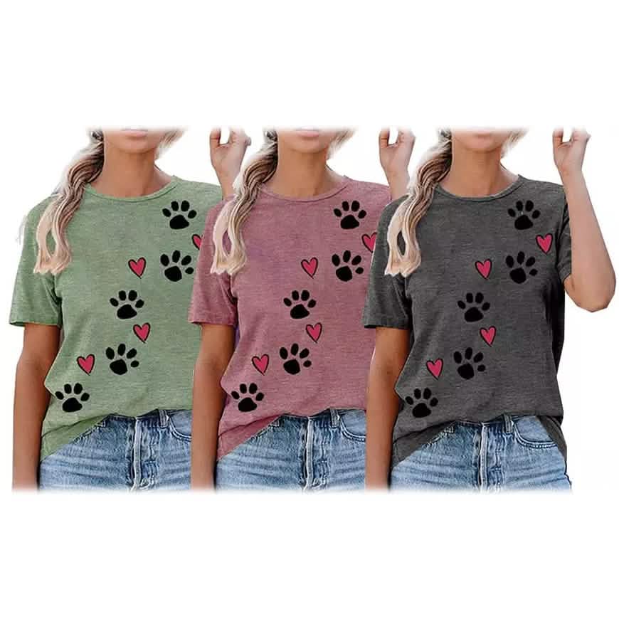 Leo Rosi Women's Dog Paw T-Shirt