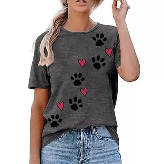 Leo Rosi Women's Dog Paw T-Shirt