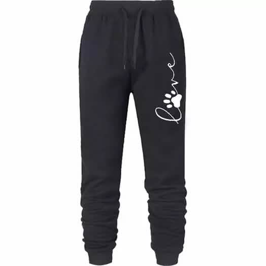 Leo Rosi Women's Love Dog Paw Print Joggers