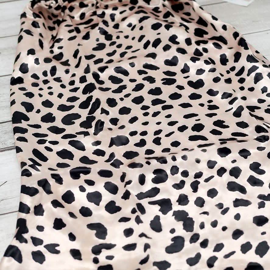 Leopard Slip Skirt