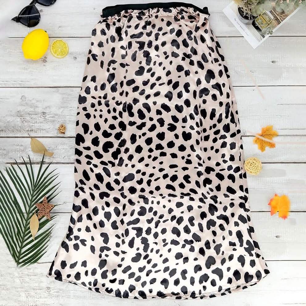 Leopard Slip Skirt