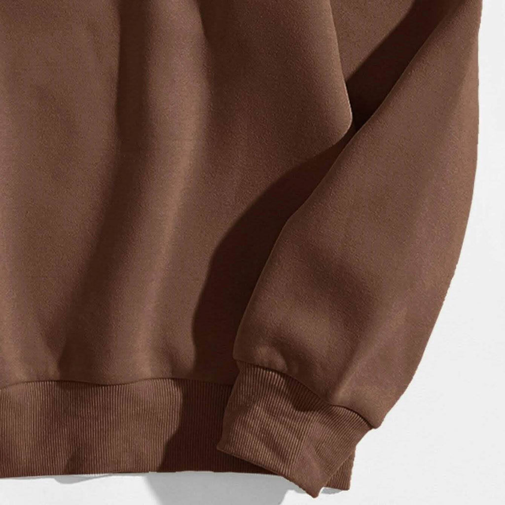 Letter Graphic Thermal Lined Sweatshirt