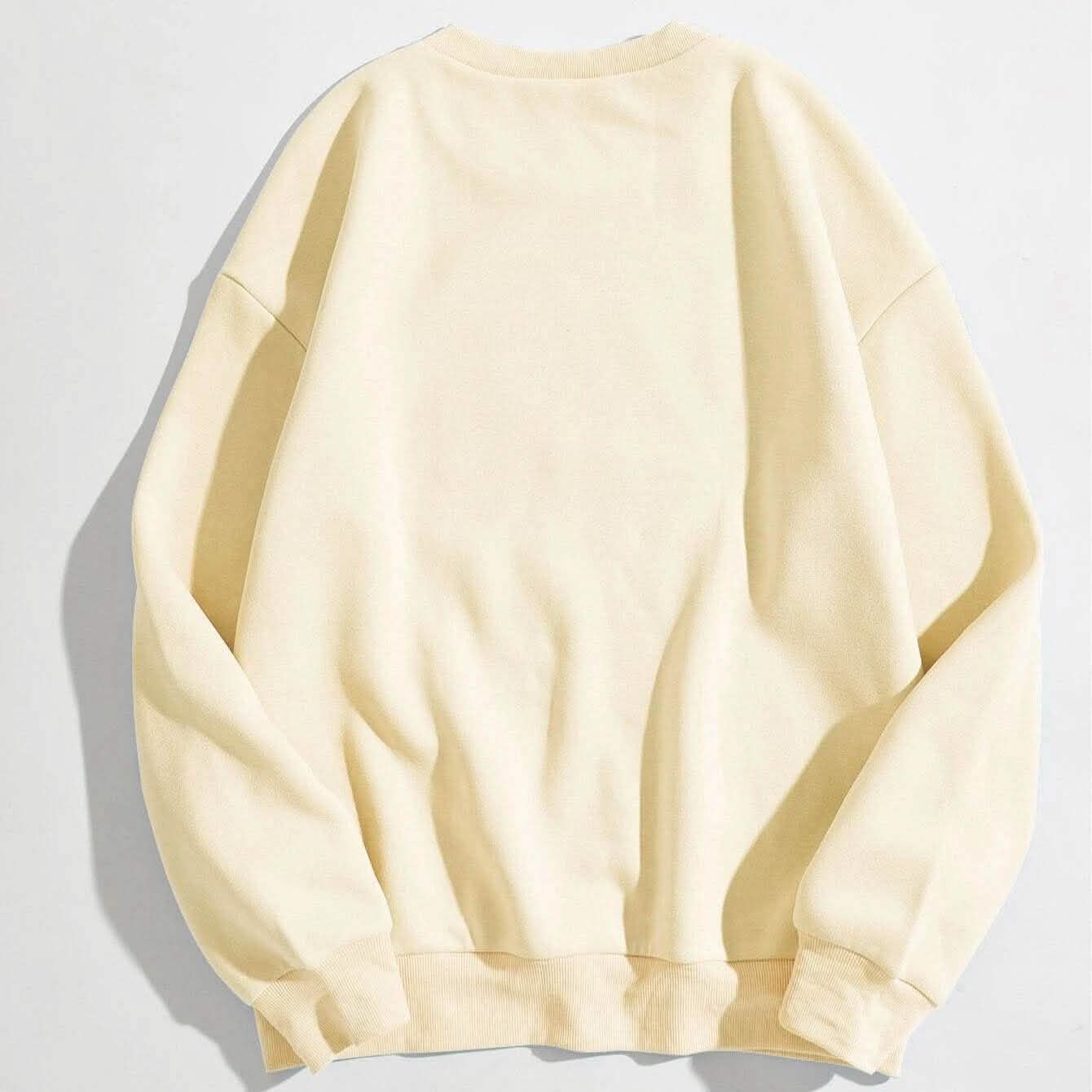 Letter Graphic Thermal Lined Sweatshirt