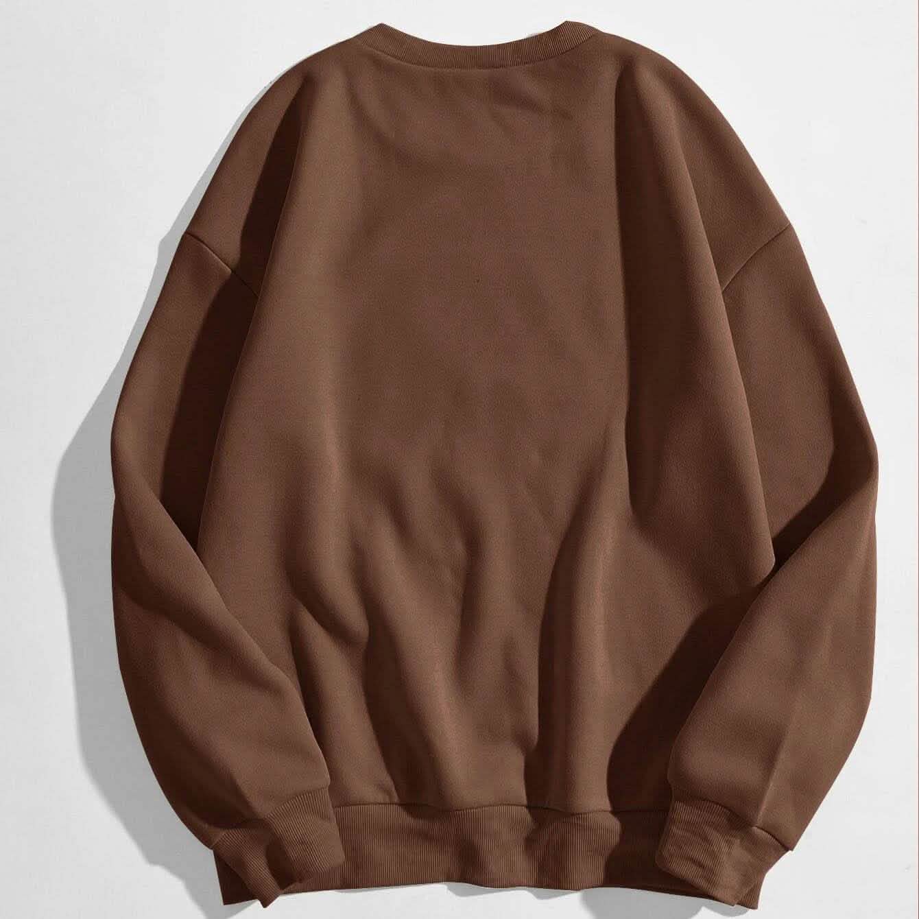 Letter Graphic Thermal Lined Sweatshirt