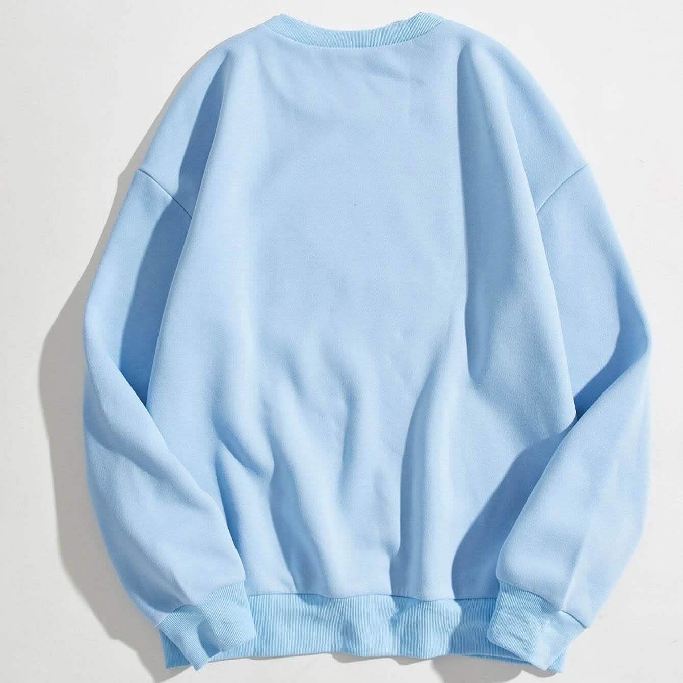 Letter Graphic Thermal Lined Sweatshirt