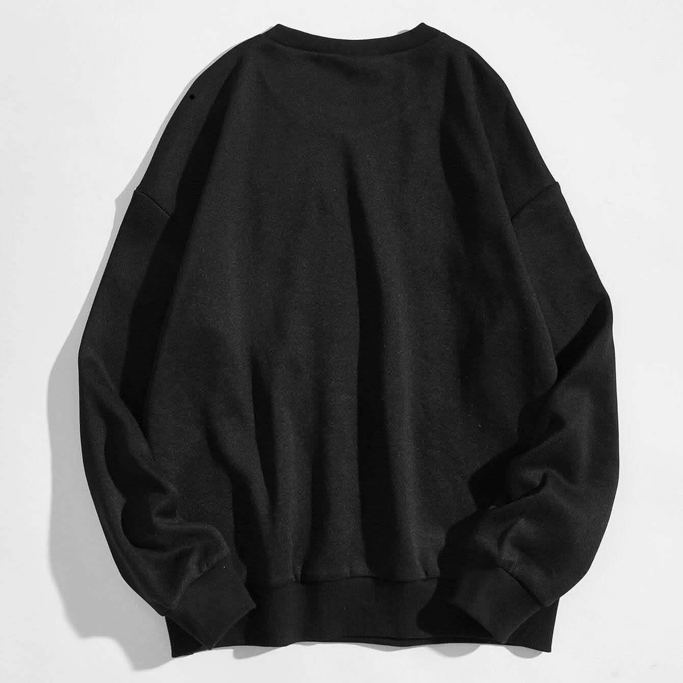 Letter Graphic Thermal Lined Sweatshirt