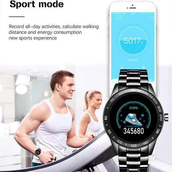 LIGE Steel Band Smart Watch
