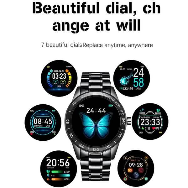 LIGE Steel Band Smart Watch