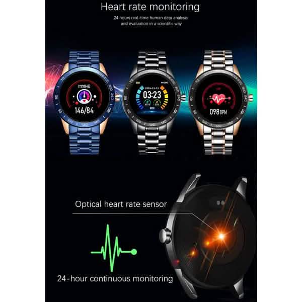 LIGE Steel Band Smart Watch