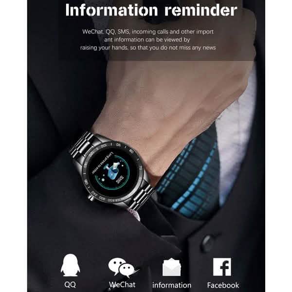 LIGE Steel Band Smart Watch