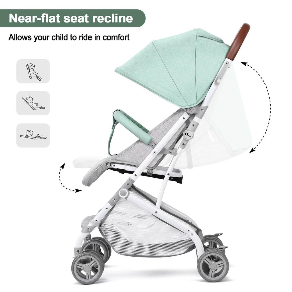 Light Blue Baby Infant Foldable Umbrella Stroller Lightweight Travel Carriage Pushchair