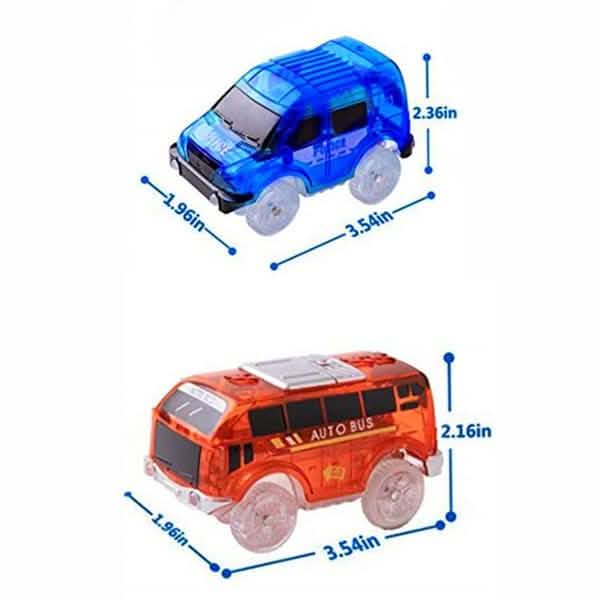 Light Up Toy Car Track Accessories Racing Car with 5 Flashing LED Lights