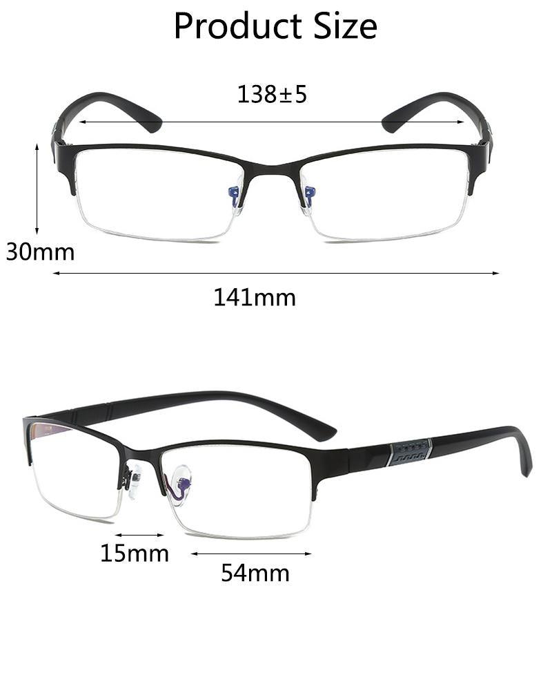 Lightweight Alloy Semi-Rimless Reading Glasses For  Men And Women With Quality Half Frame  Men Reading Glasses  For Men New Retro Eyewear