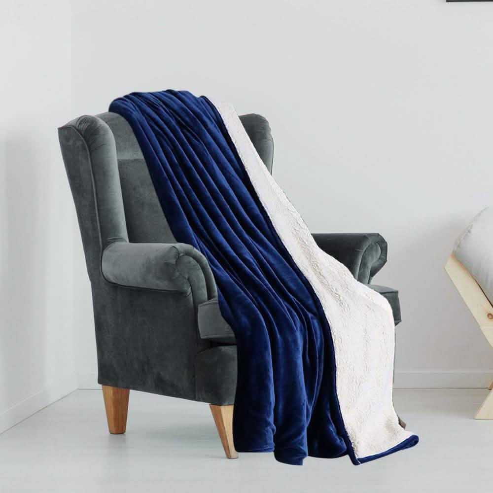 Lightweight Super Soft Cozy Sherpa Fleece Throw Blanket