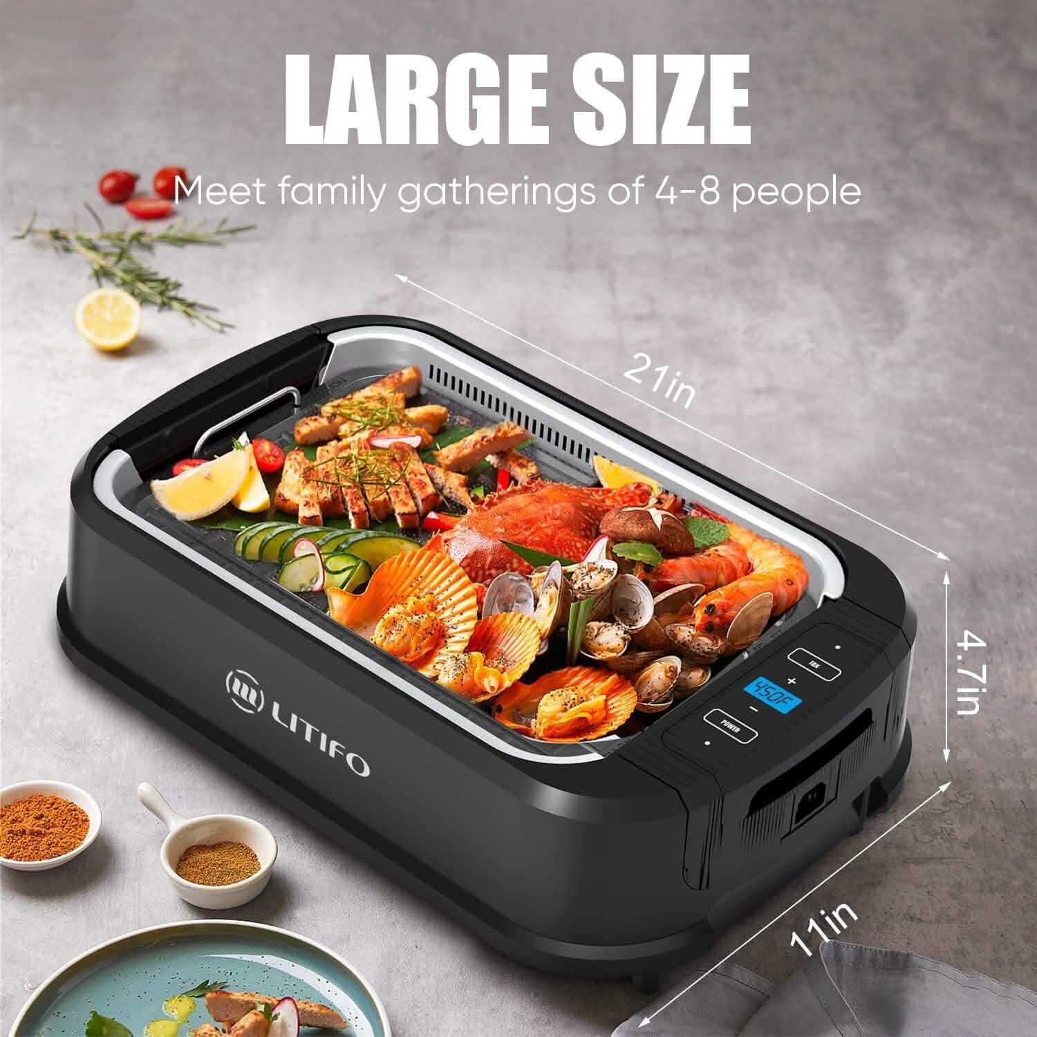Litifo Smokeless Grill and Griddle