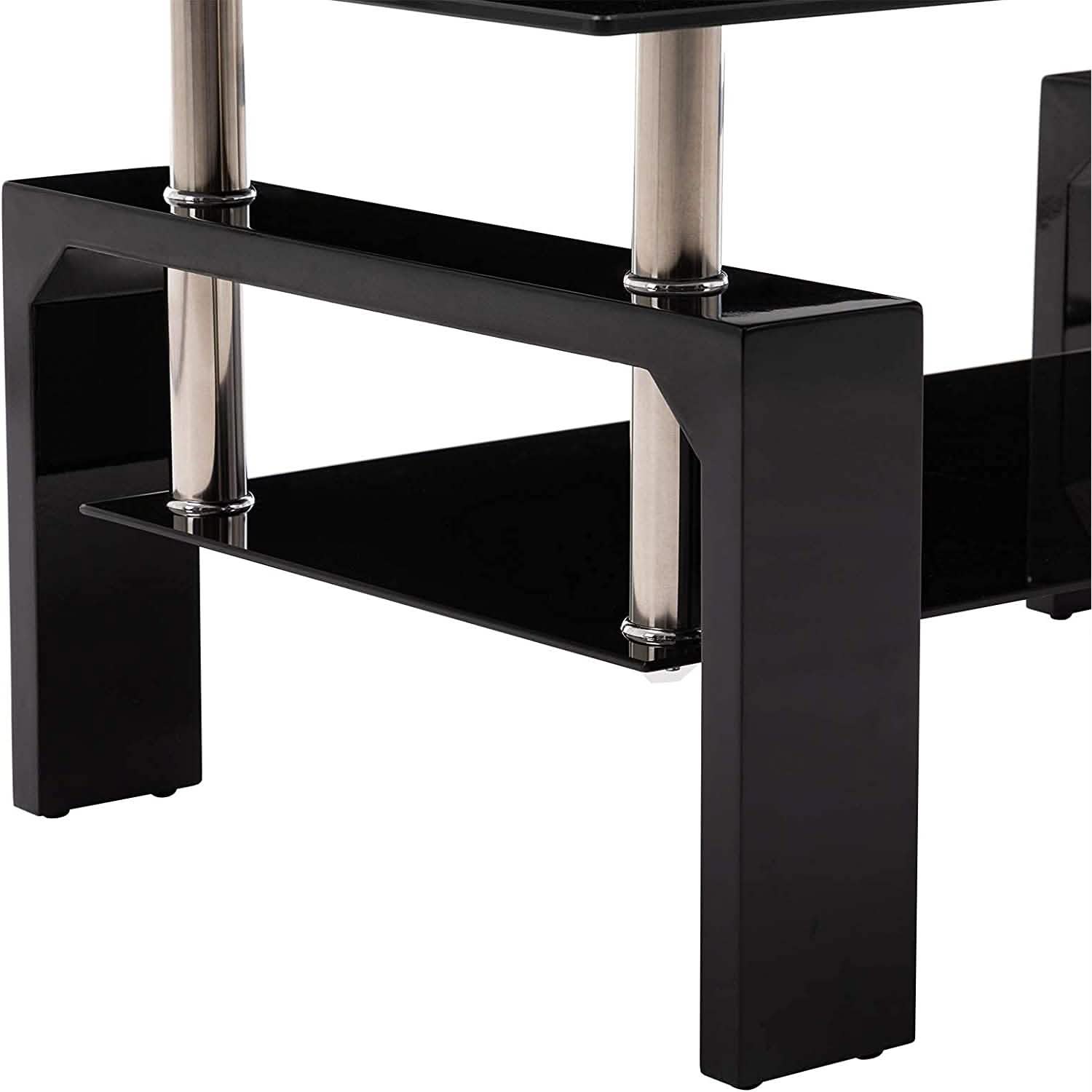 Living Room Rectangle Glass Coffee Table