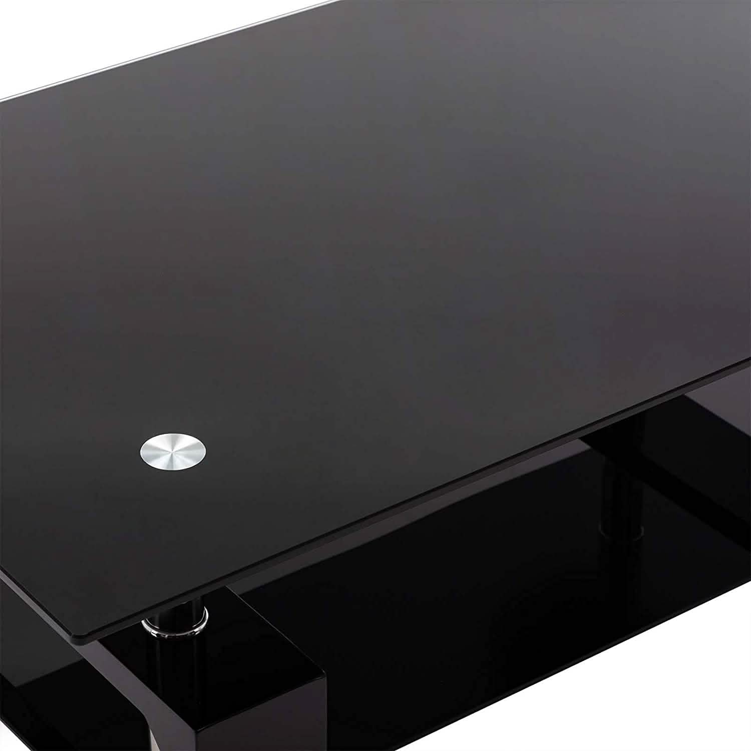 Living Room Rectangle Glass Coffee Table