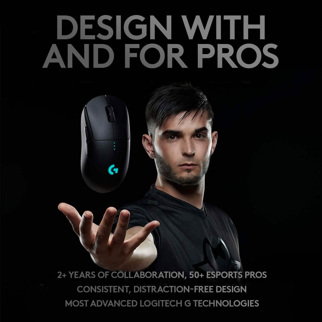 Logitech G Pro Wireless Gaming FPS Mouse with Advanced Gaming Sensor (Refurbished)