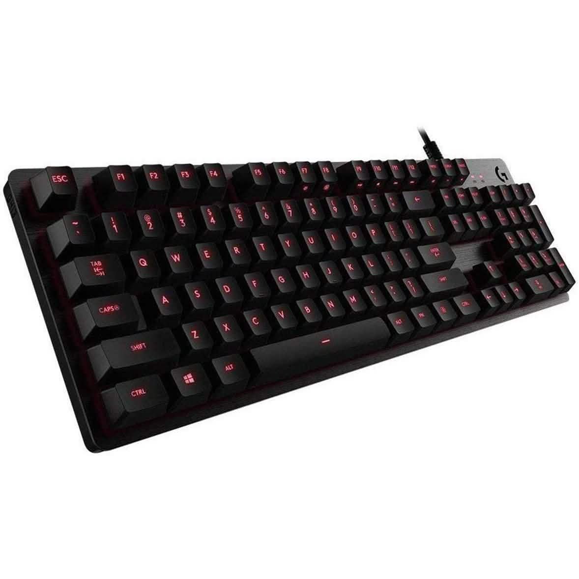 Logitech G413 Backlit Mechanical Gaming Keyboard USB Passthrough Carbon (Refurbished)