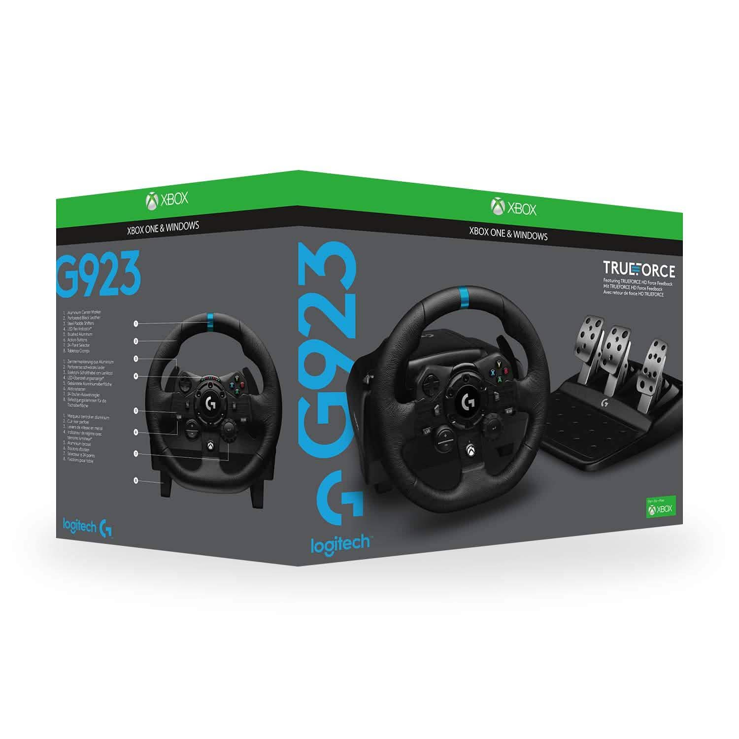 Logitech G923 Racing Wheel and Pedals (Refurbished)