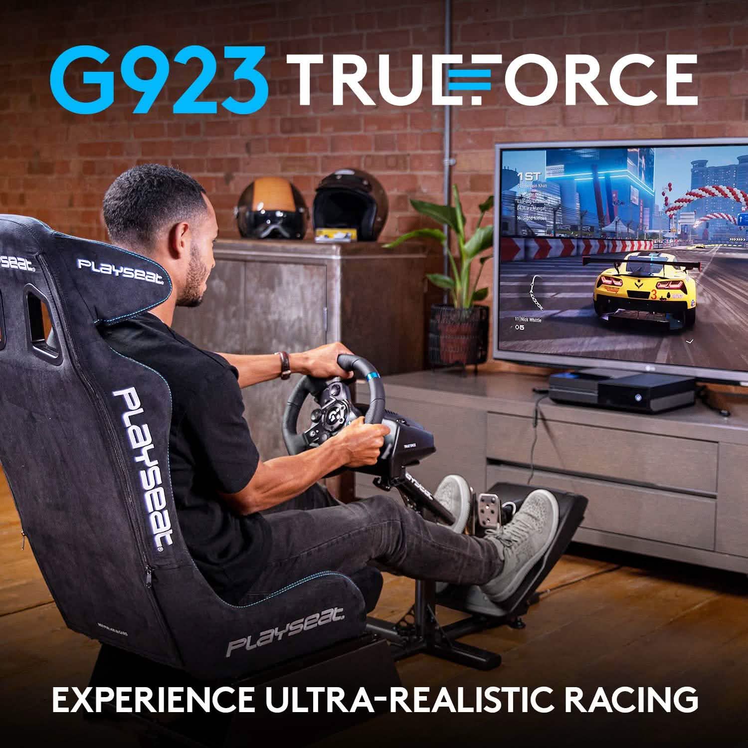 Logitech G923 Racing Wheel and Pedals (Refurbished)