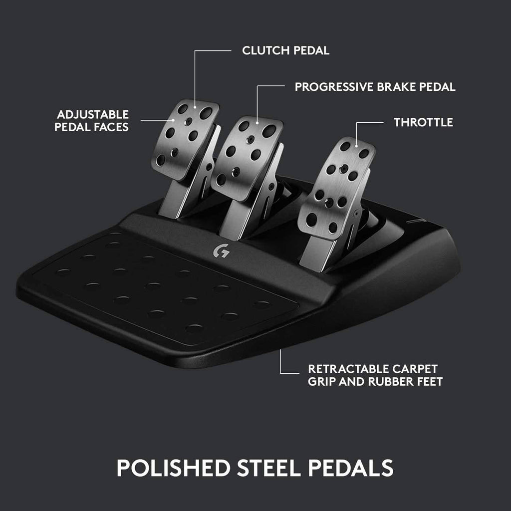 Logitech G923 Racing Wheel and Pedals (Refurbished)