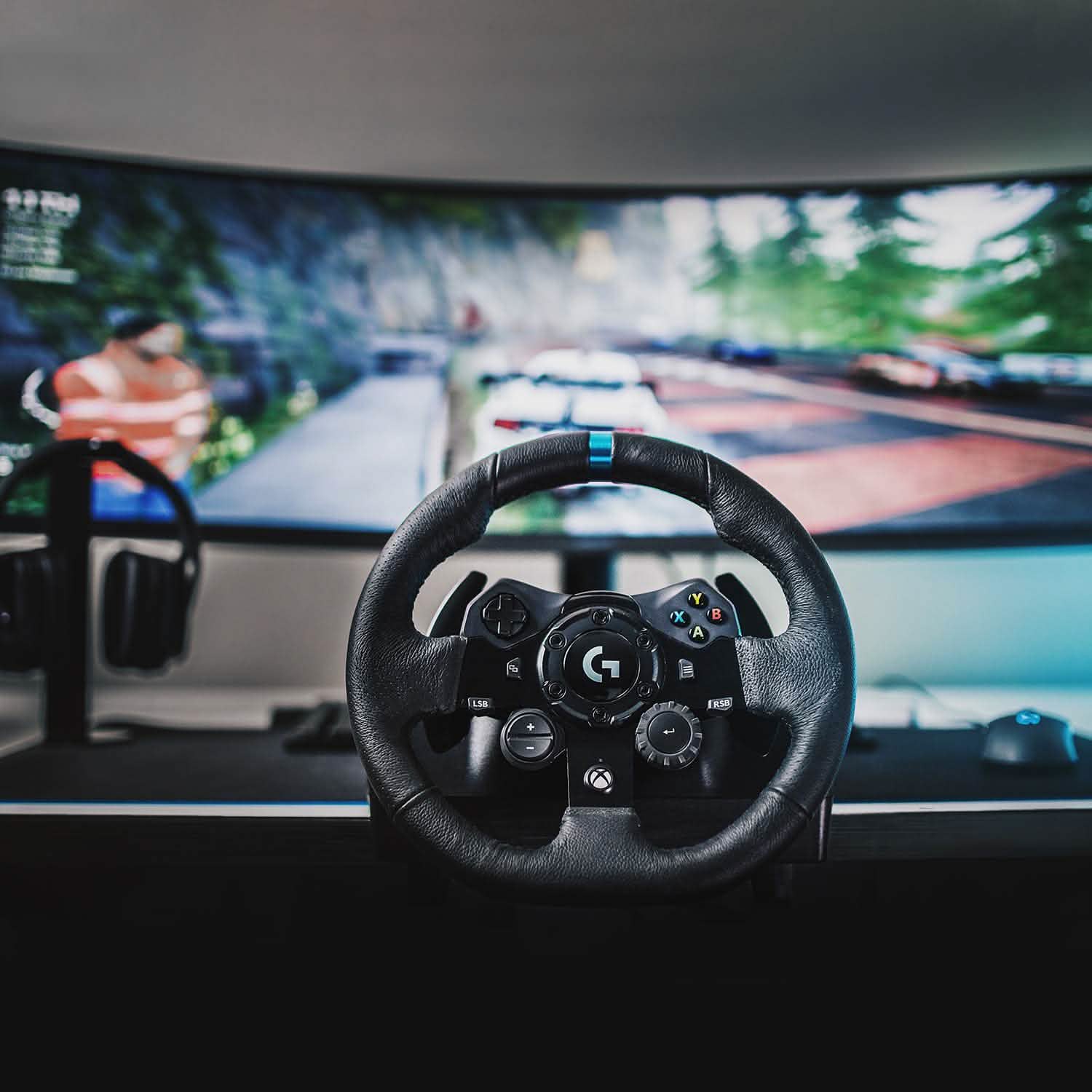 Logitech G923 Racing Wheel and Pedals (Refurbished)