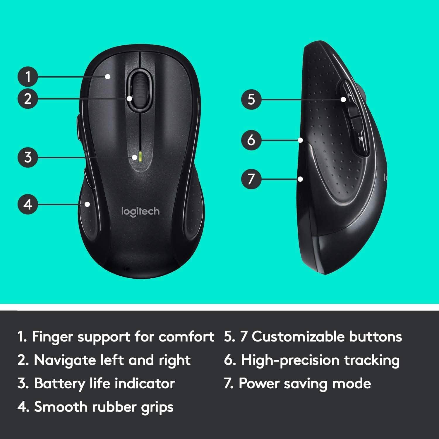 Logitech MK710 Wireless Keyboard and Mouse Combo (Refurbished)