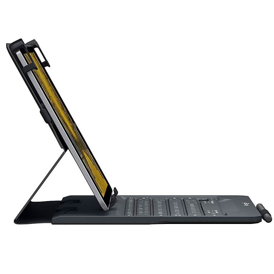 Logitech - Universal Keyboard Folio Case for Most 9-10" Tablets (Refurbished)