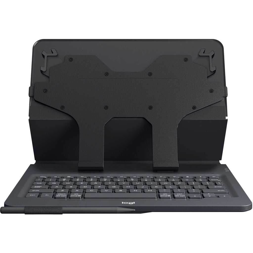 Logitech - Universal Keyboard Folio Case for Most 9-10" Tablets (Refurbished)
