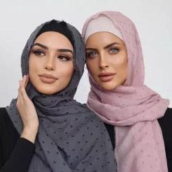 Long Lightweight Soft Solid Color Chiffon Scarfs Muslim Headscarf Hijab Scarf Shawls Wraps Hijab For Women 70*180cm