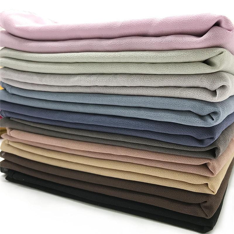Long Lightweight Soft Solid Color Chiffon Scarfs Muslim Headscarf Hijab Scarf Shawls Wraps Hijab For Women 70*180cm