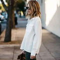 Loose Cut White Linen/Cotton Button Up Breathable Shirt - Size: XL