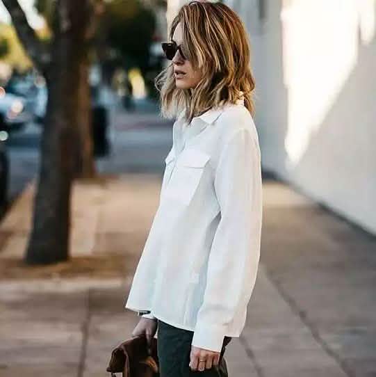 Loose Cut White Linen/Cotton Button Up Breathable Shirt - Size: XL