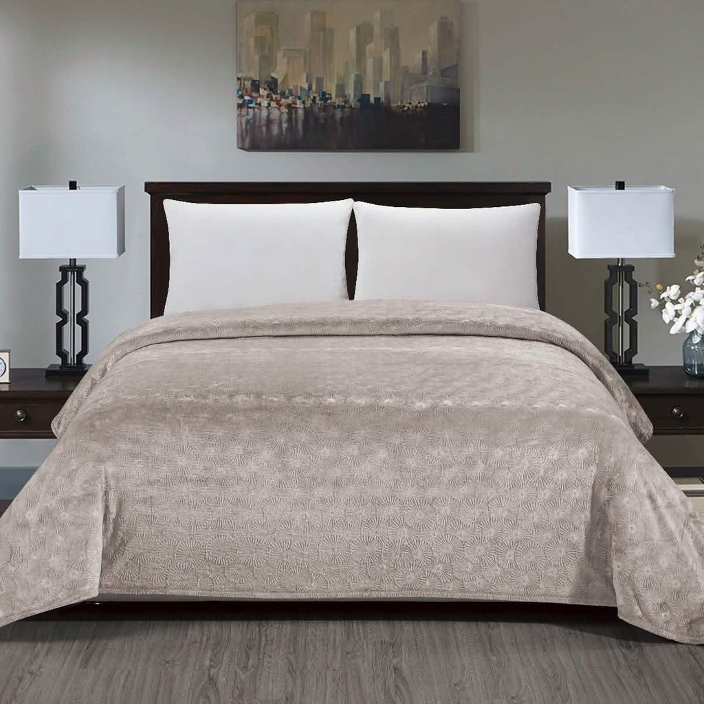 Louvre Blanket-Beige-Queen