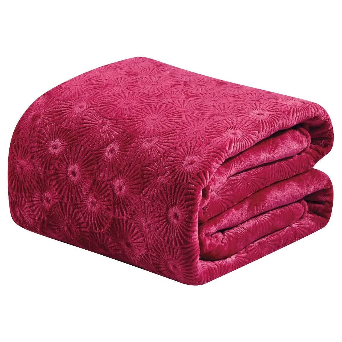 Louvre Embossed Microplush Blanket - Assorted Colors