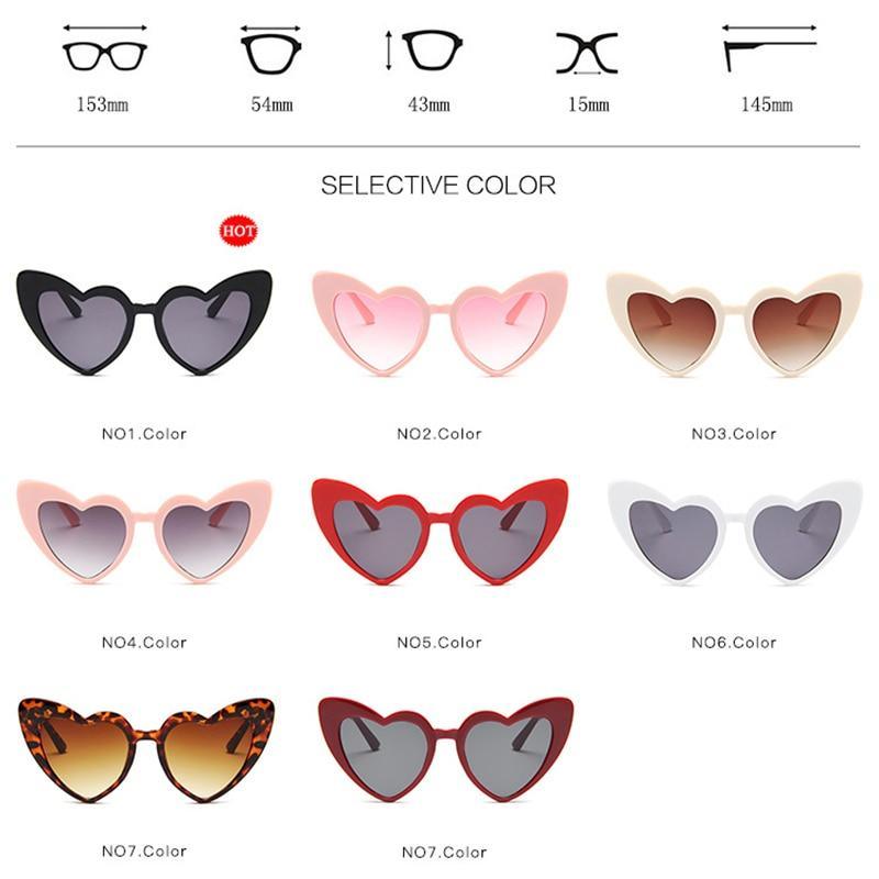 Love Heart Sunglasses For Women  Eyewear For Women/Men Metal Eyeglasses Shades For Women