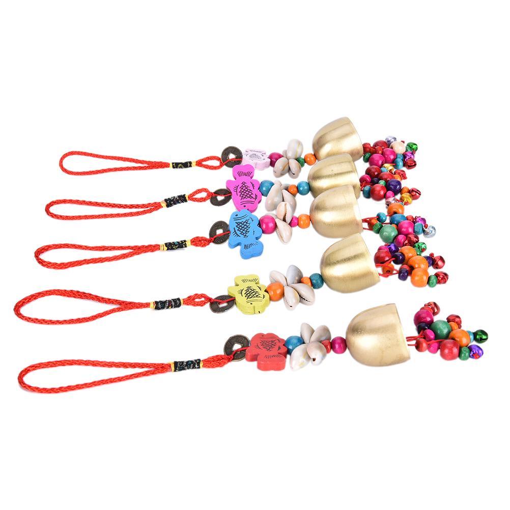 Lucky Wind Chimes Mobile Garden Wind Chime Bell Creative Outdoor National Home Pop Hot Yard New Copper Living Decor Fashion For Good Luck Home Garden Patio Hanging Decoration Gift