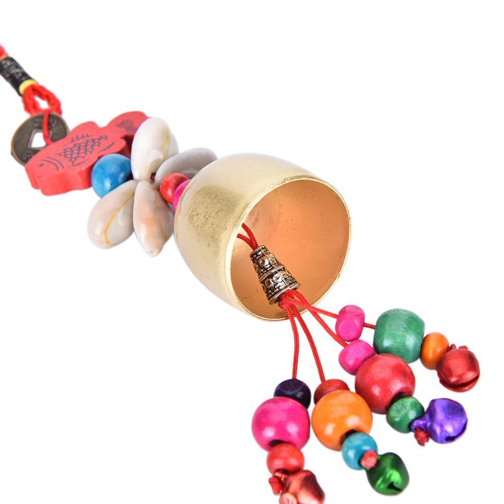 Lucky Wind Chimes Mobile Garden Wind Chime Bell Creative Outdoor National Home Pop Hot Yard New Copper Living Decor Fashion For Good Luck Home Garden Patio Hanging Decoration Gift