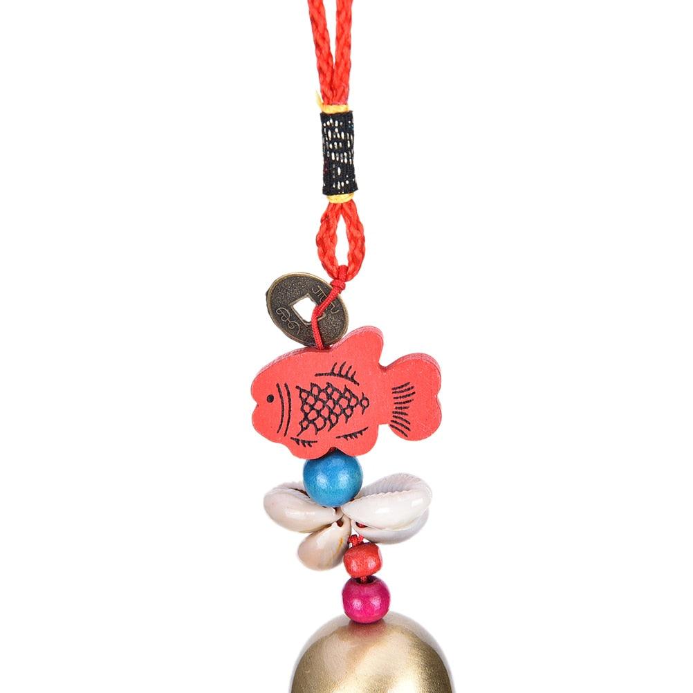 Lucky Wind Chimes Mobile Garden Wind Chime Bell Creative Outdoor National Home Pop Hot Yard New Copper Living Decor Fashion For Good Luck Home Garden Patio Hanging Decoration Gift