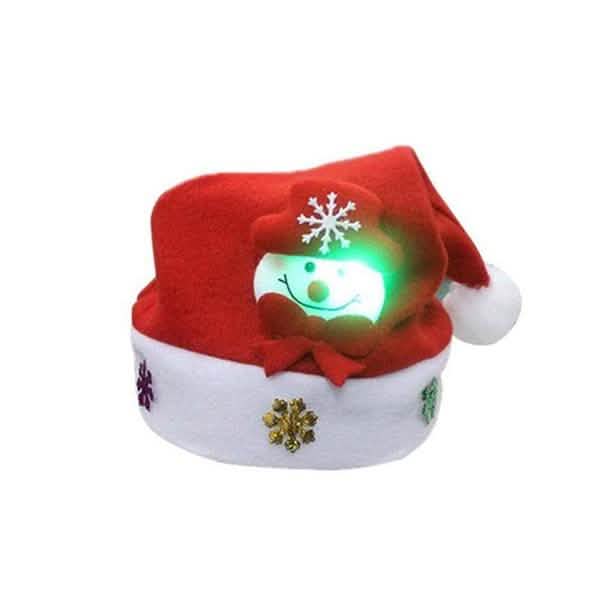 Luminous Christmas Hat Glowing Santa Claus, Snowman, Deer Christmas Hat