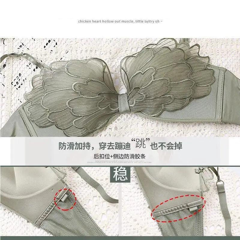 Luxurious Style Bralette Seamless Mesh Wireless Bra Thin Soft Push Up Bras for Women